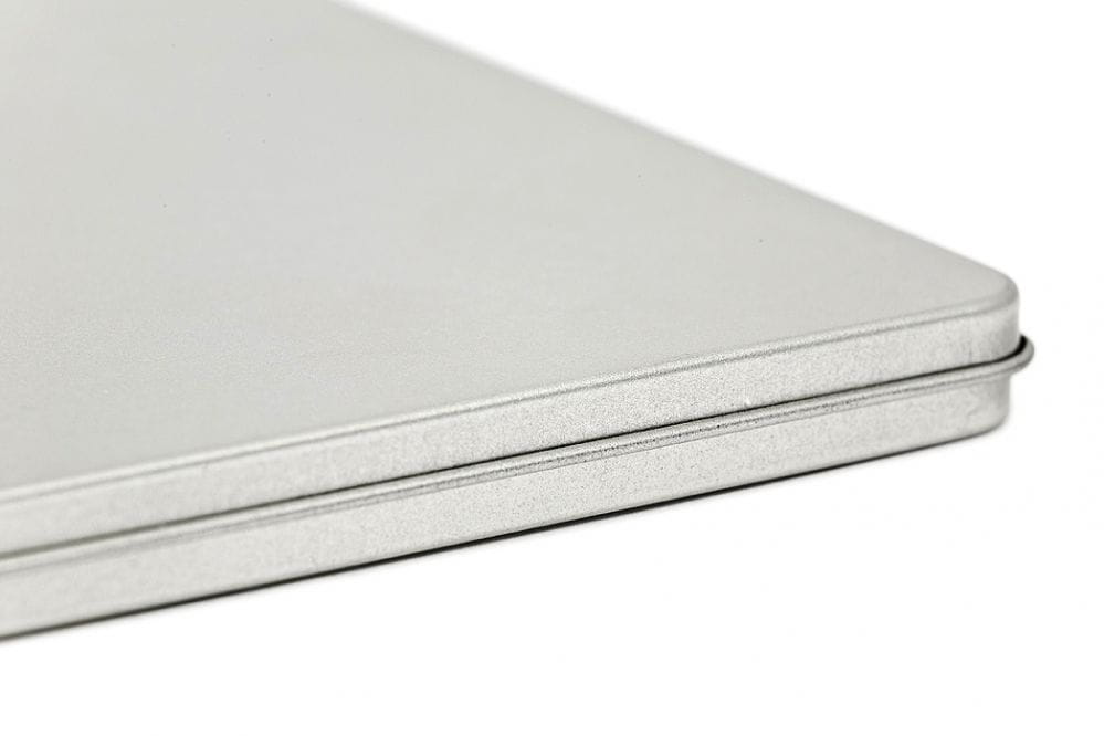 Boîte métallique DIN A6 en fer-blanc pour emballage professionnel