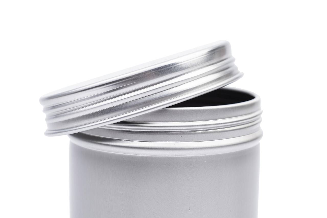 Boite ronde aluminium 250 ml metallique