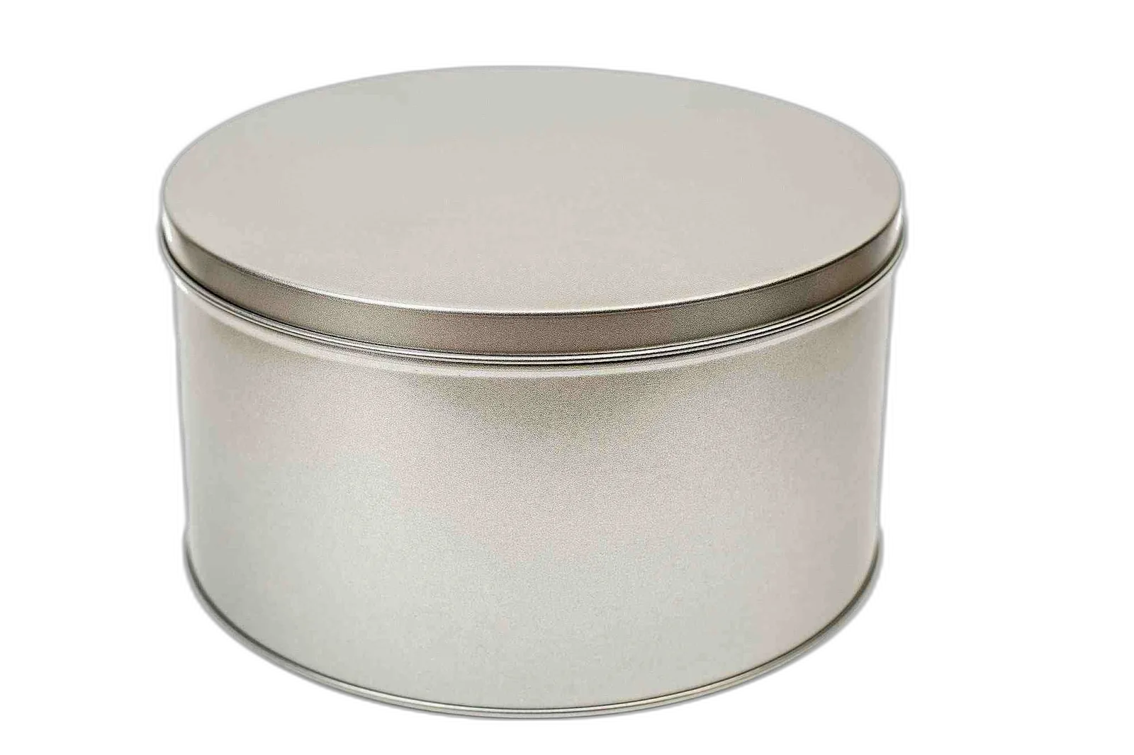 Boite ronde en fer-blanc