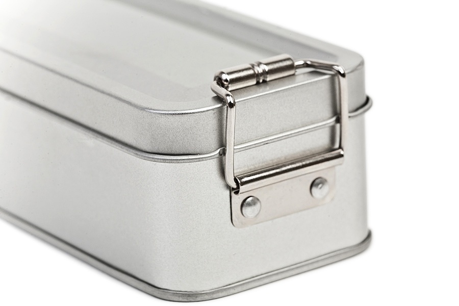 Boite metallique de securite avec fermeture