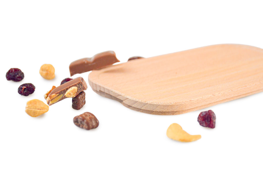 Couvercle en hêtre avec noix et fruits secs – couvercle de rechange écologique pour boîte à lunch