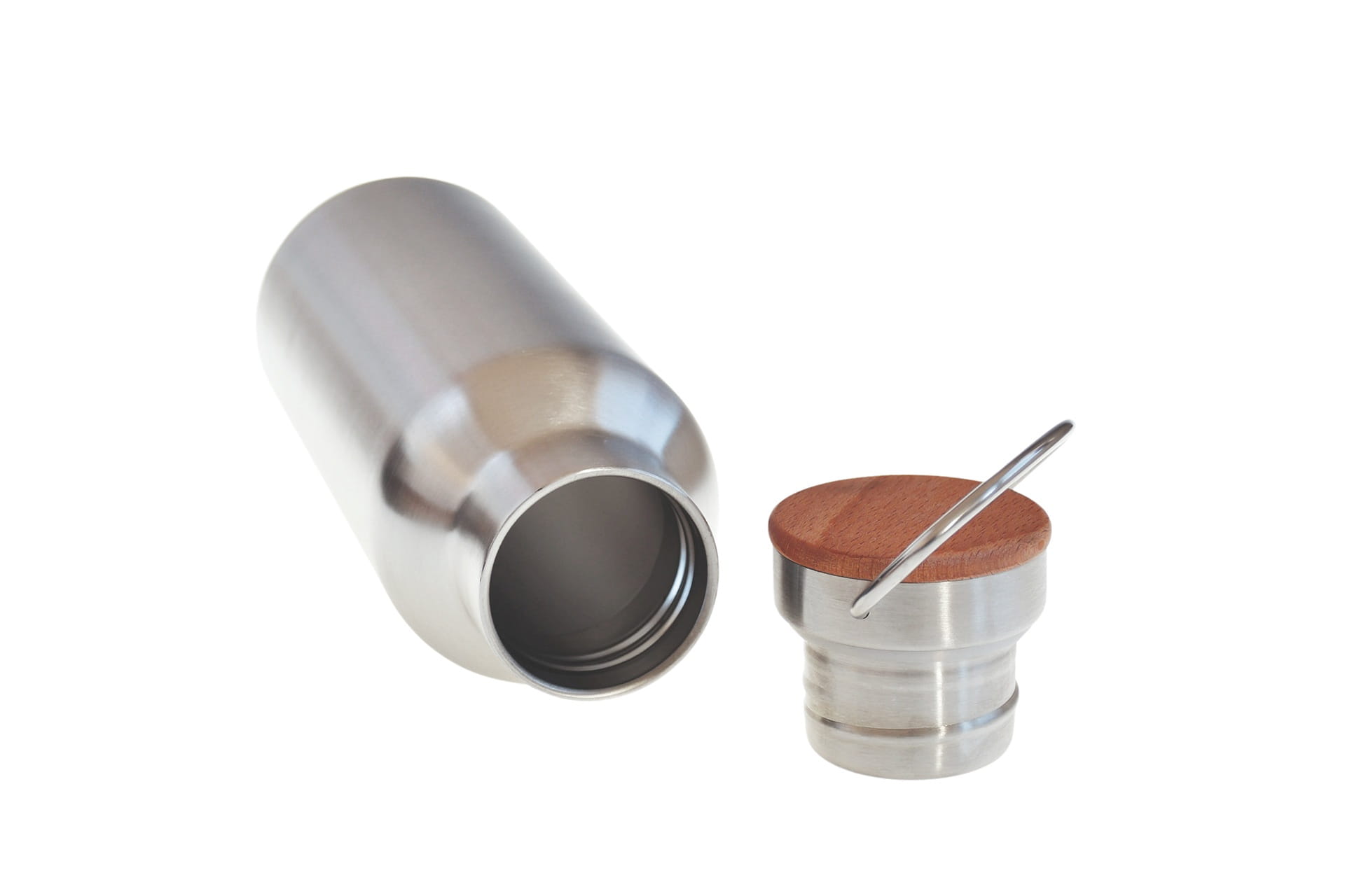 Bouteille reutilisable bois hetre design