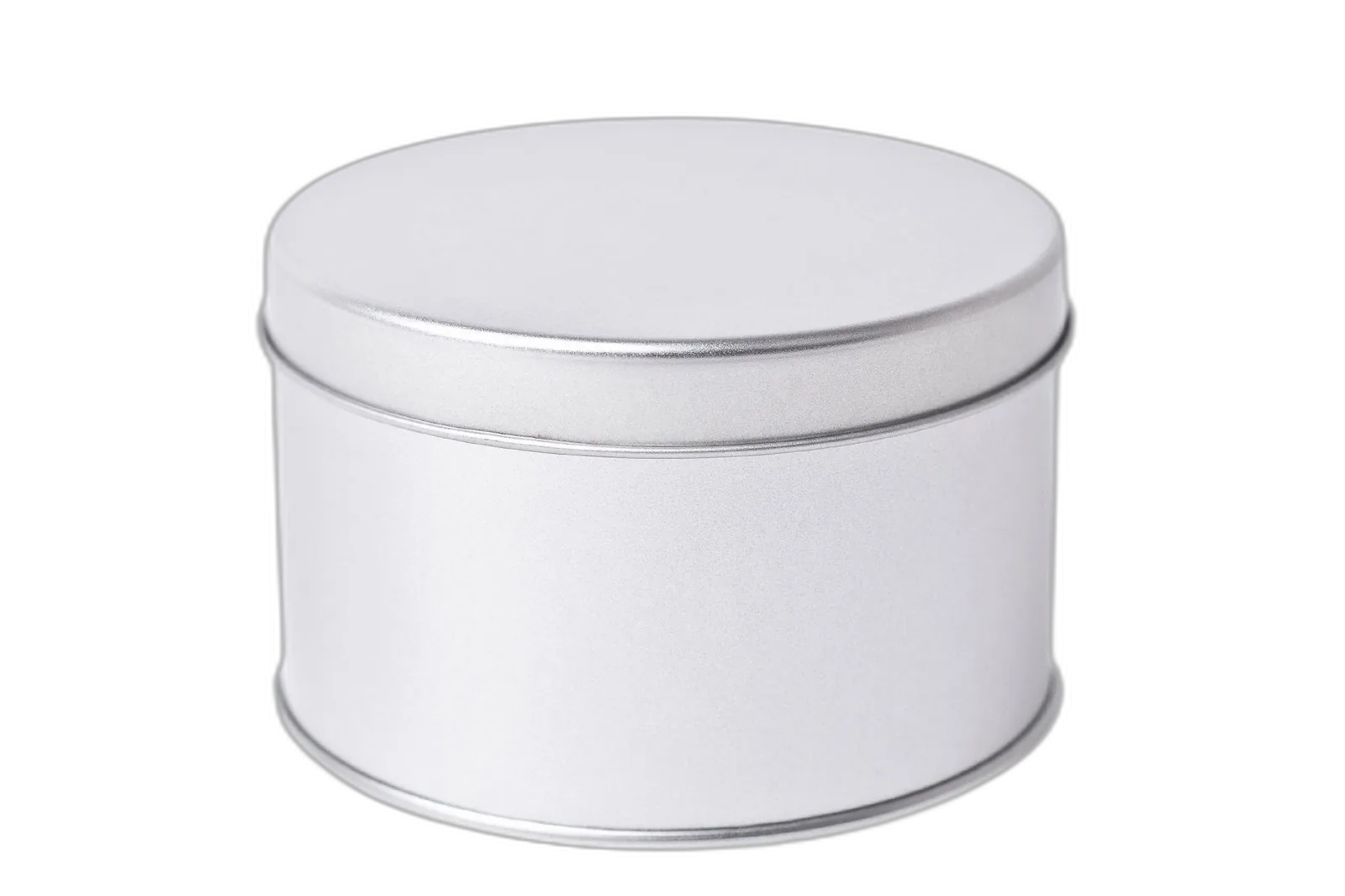 Boite ronde en fer-blanc