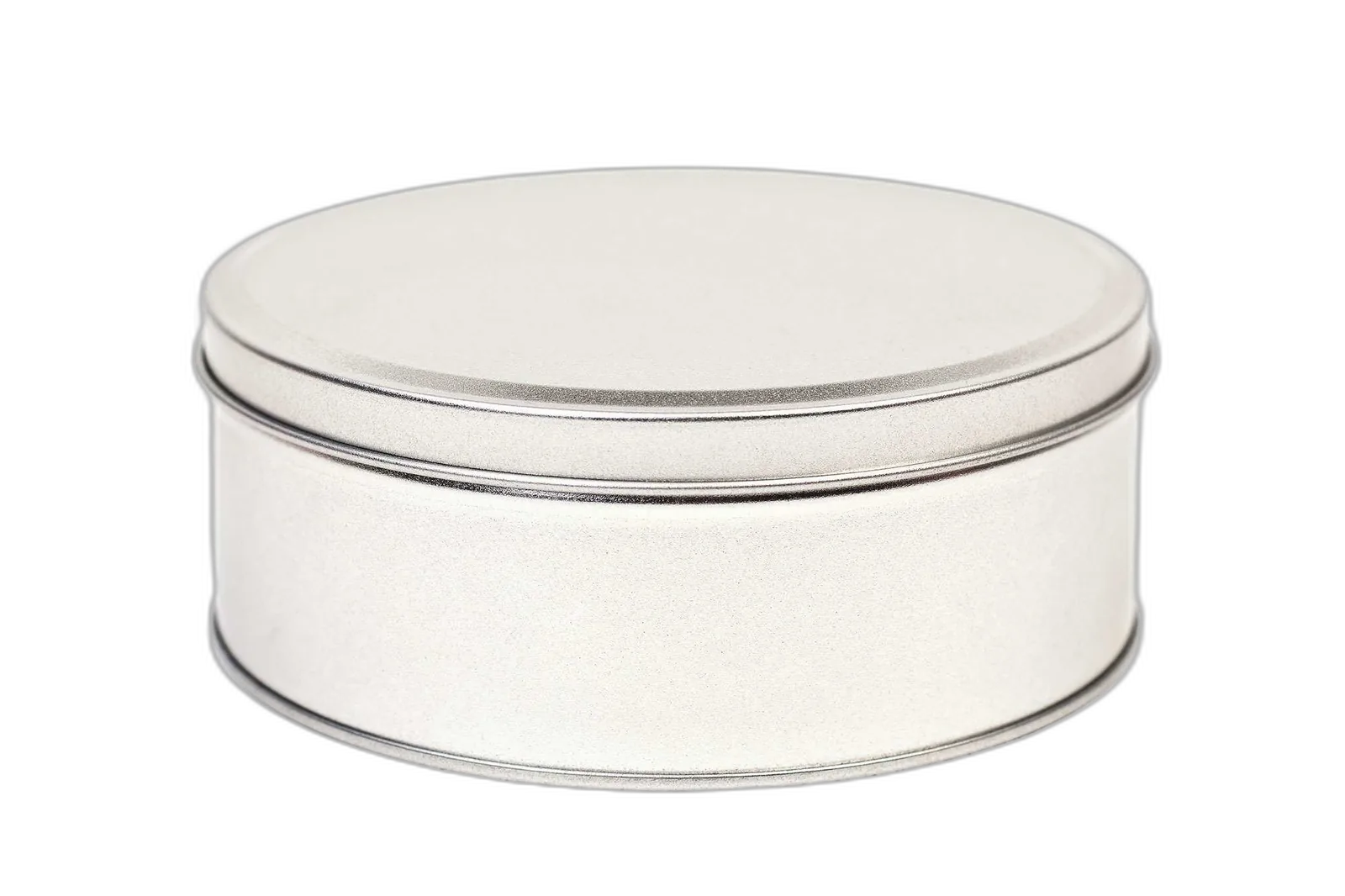 Boite ronde en fer-blanc