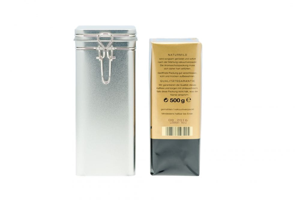 Boite en fer-blanc cafe 500g haute qualite