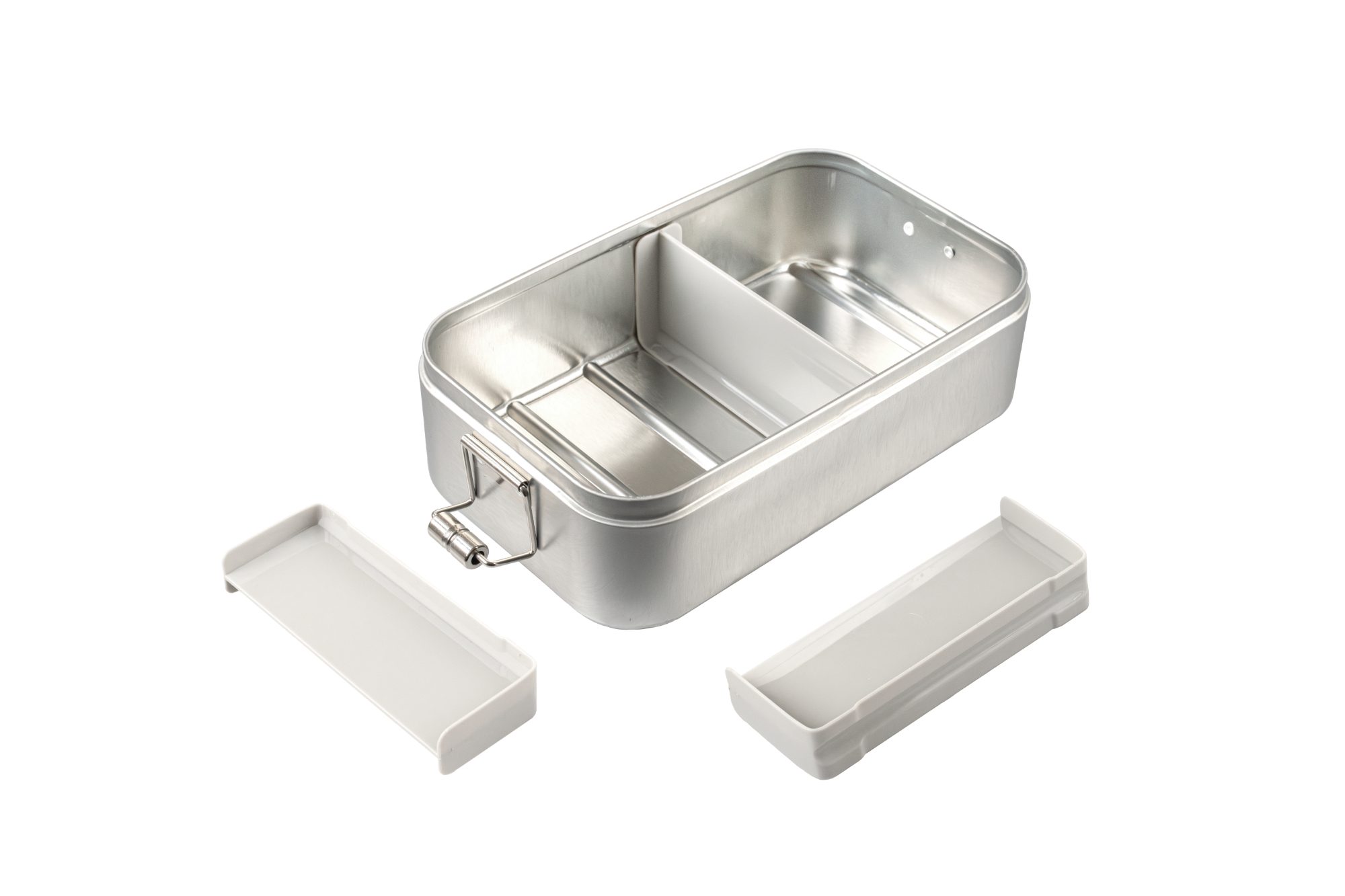 Séparateur en polypropylène (gris) inséré dans la boîte à lunch – Accessoire pour boîte sandwich en acier inoxydable