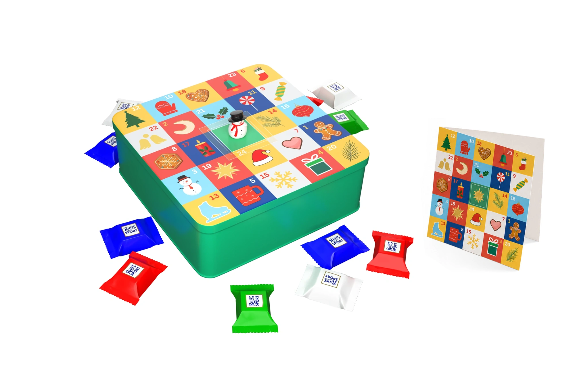 Adventskalenderdose RS DZ 011 mit Ritter Sport