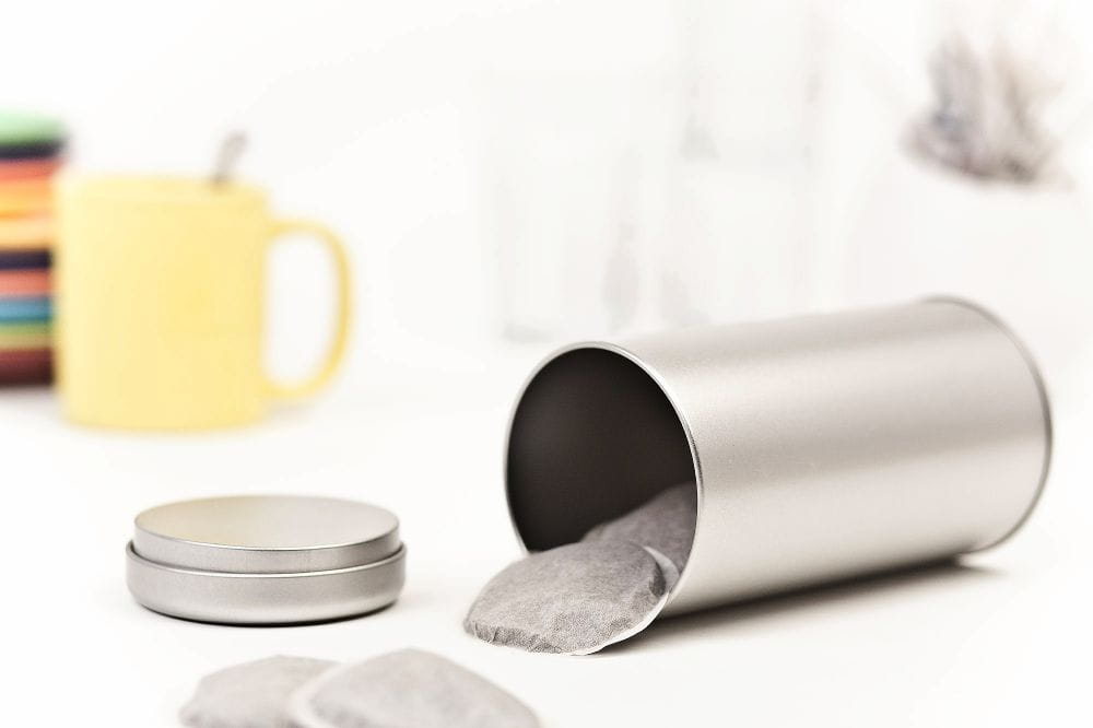 Boite en fer-blanc pour the et infusions