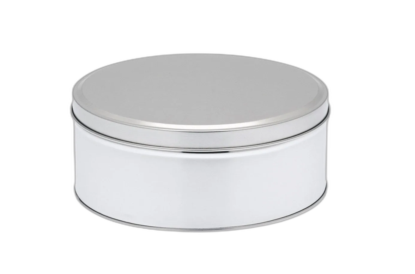 Boite ronde en fer-blanc