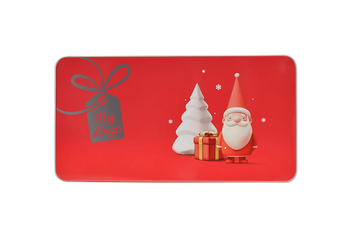 Boîte de Noël personnalisée en métal