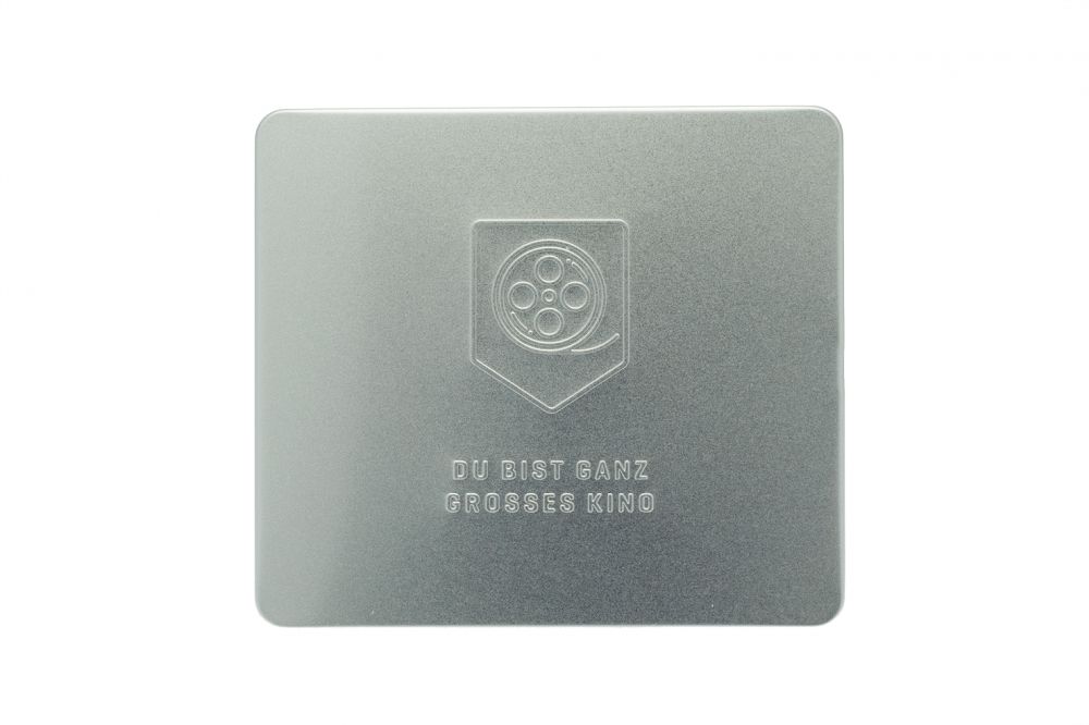 Boite metallique carre dimensions 8x8x2 cm