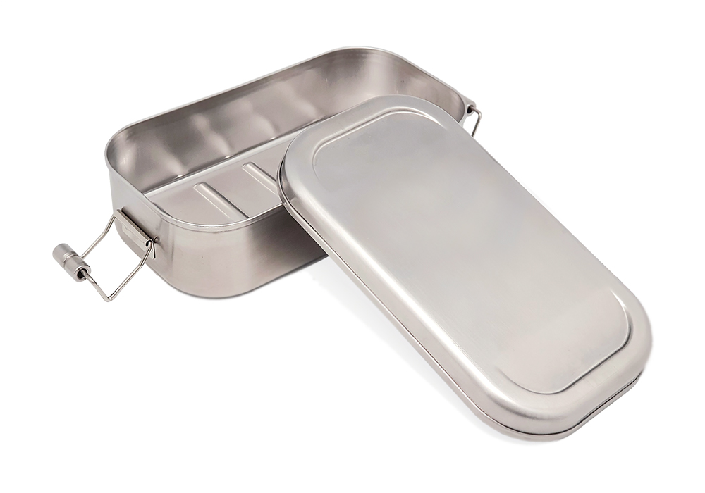Boîte à pain pratique en acier inoxydable pour des repas sains en déplacement