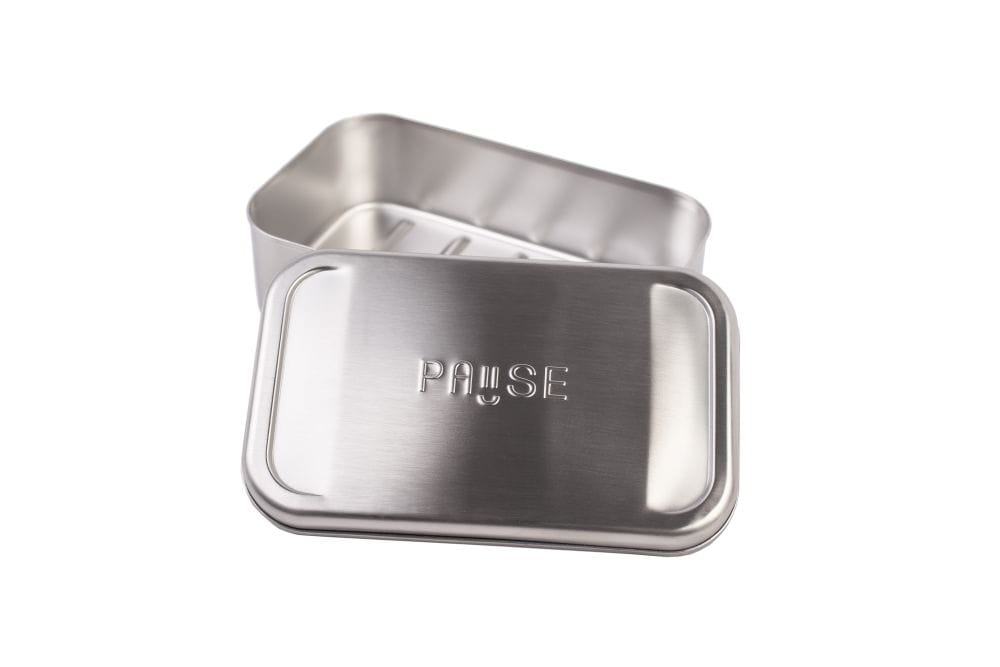Boite cadeau pause premium metallique moderne