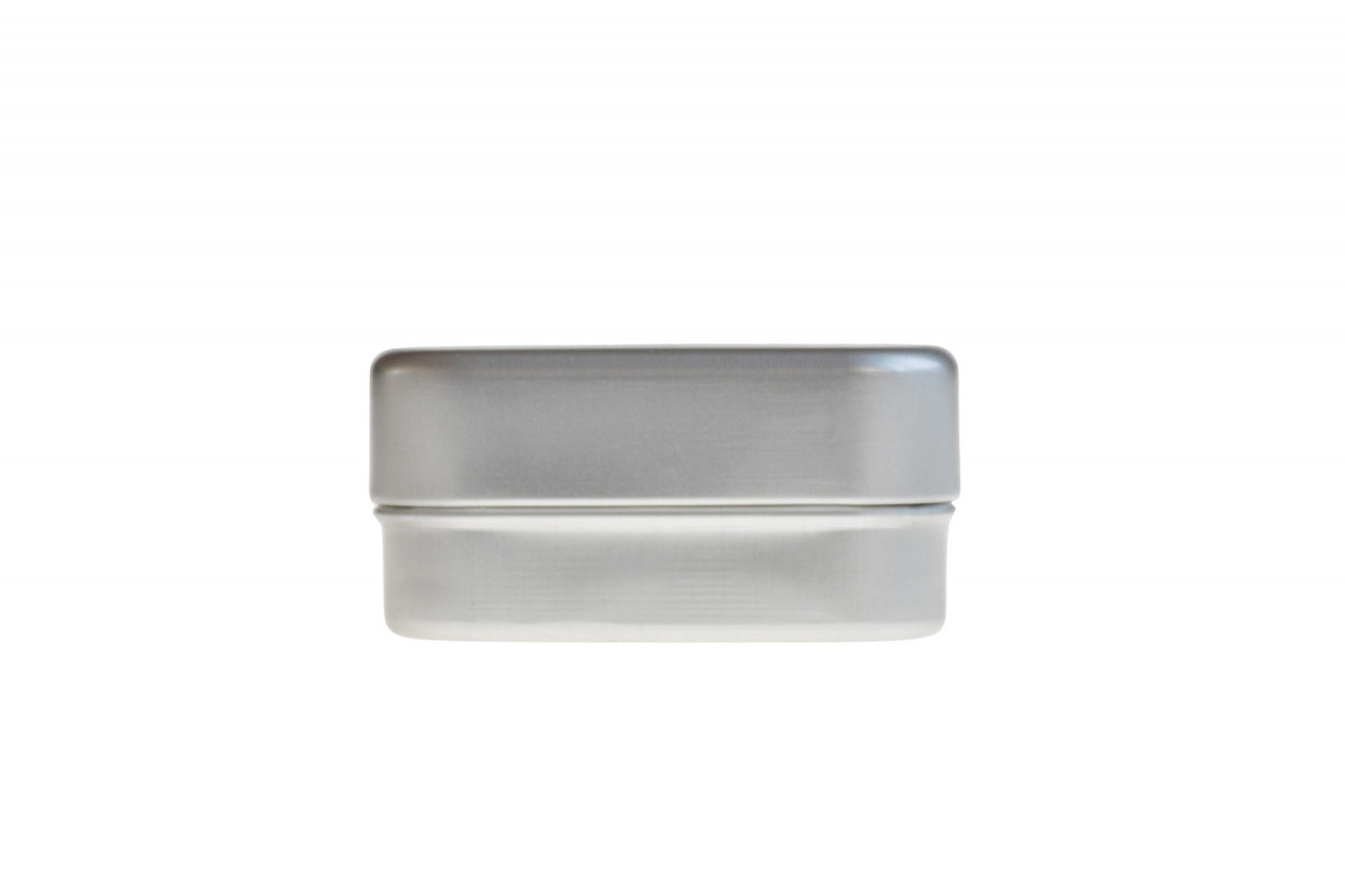 Savonnière metallique carrée finition lisse