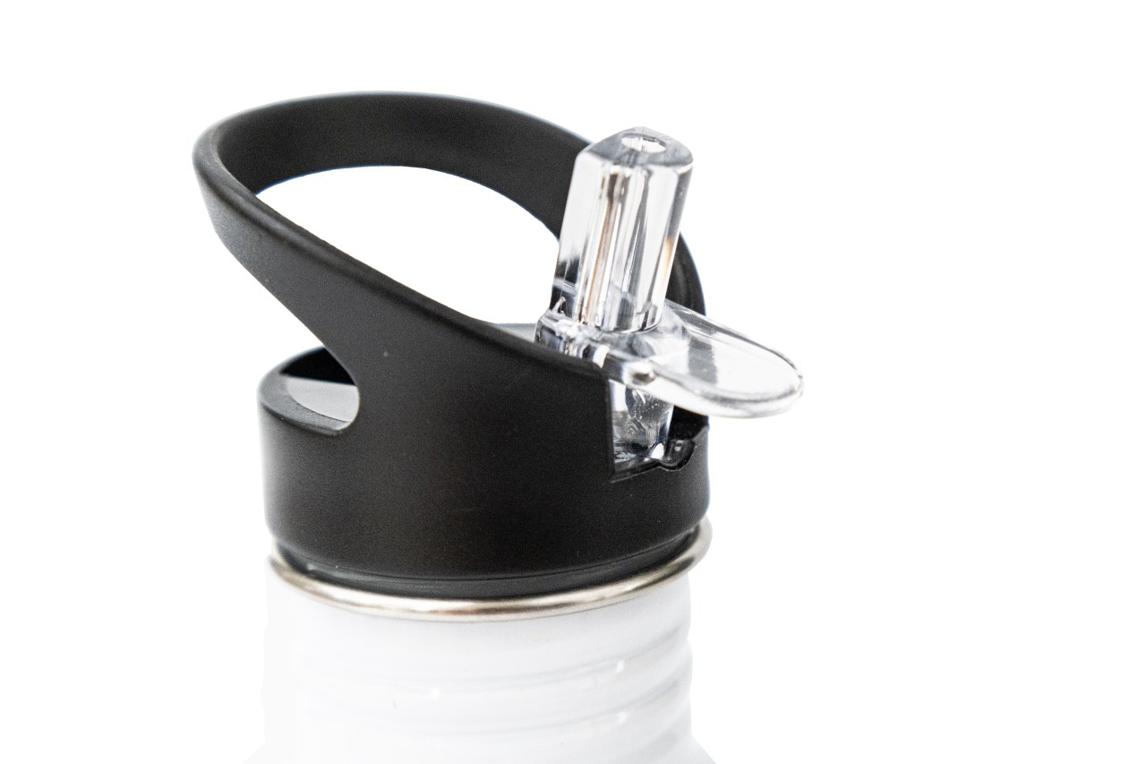 Gourde inox avec paille metallique boite