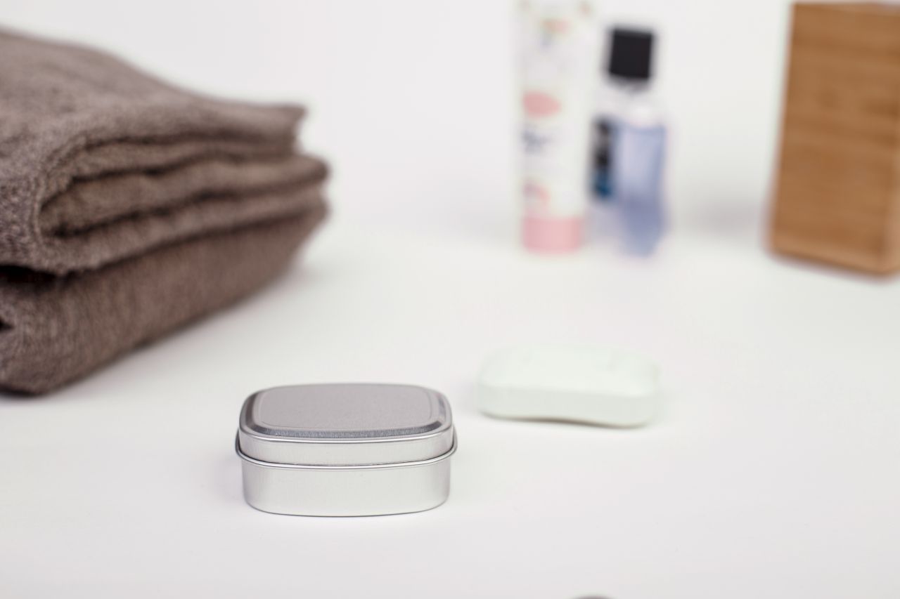 Boîte métallique ronde pour savon avec couvercle, emballage premium