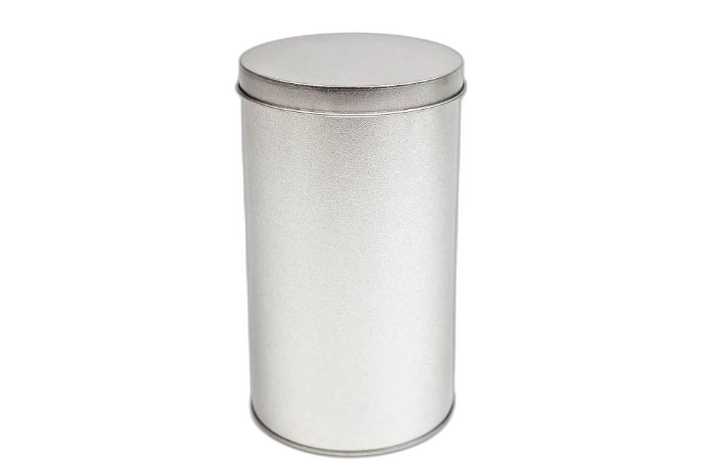 Boite ronde en fer-blanc