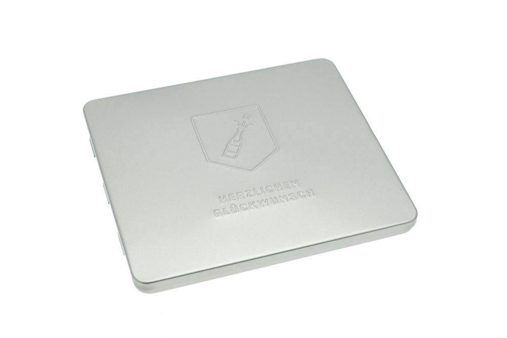 Boite metallique ronde elegante emballage cadeau