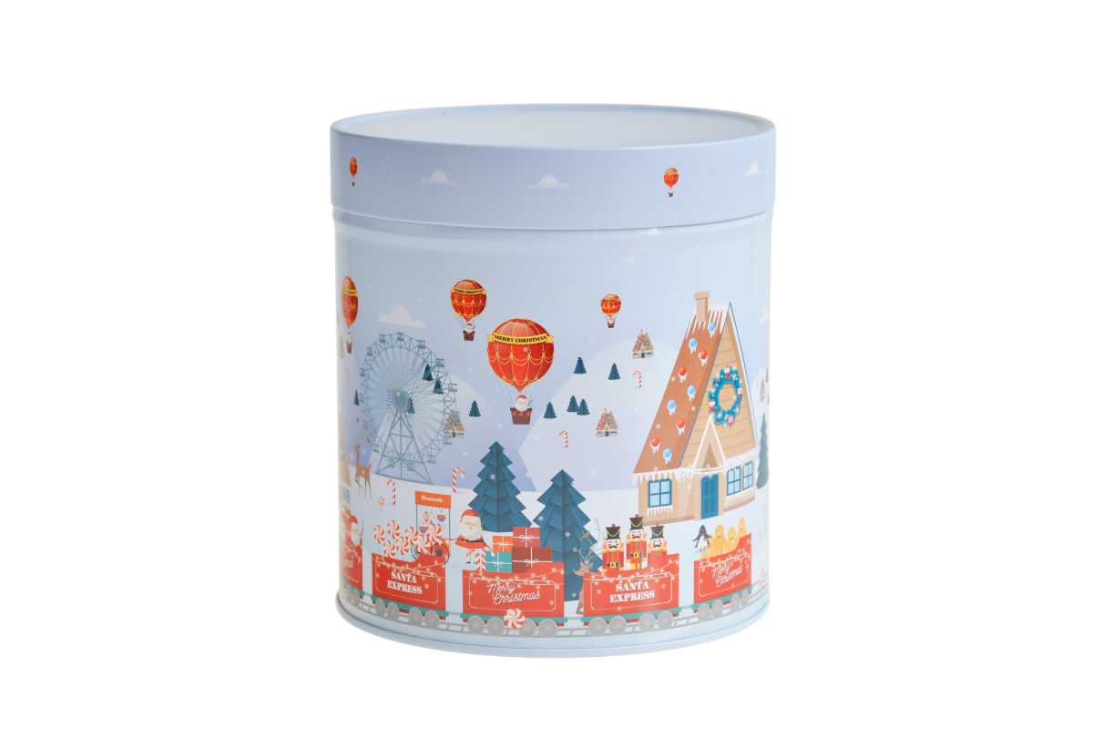 Boite metallique pain epices decoration