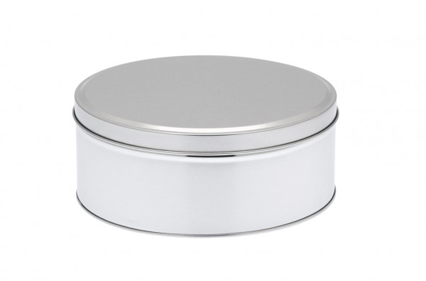 Boite ronde en fer-blanc