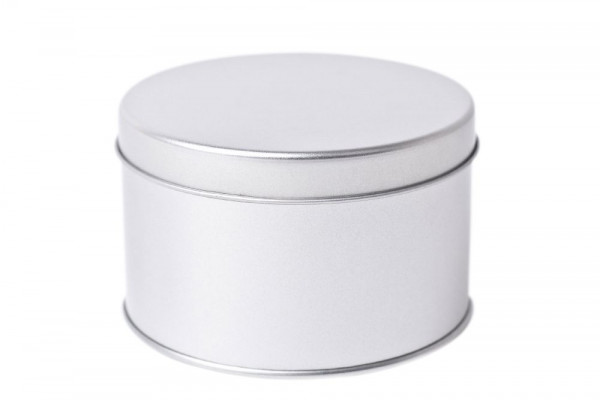 Boite ronde en fer-blanc