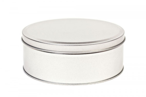 Boite ronde en fer-blanc