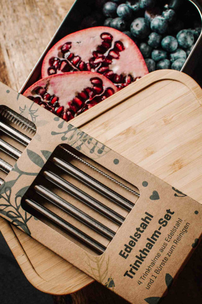 Set de pailles en inox