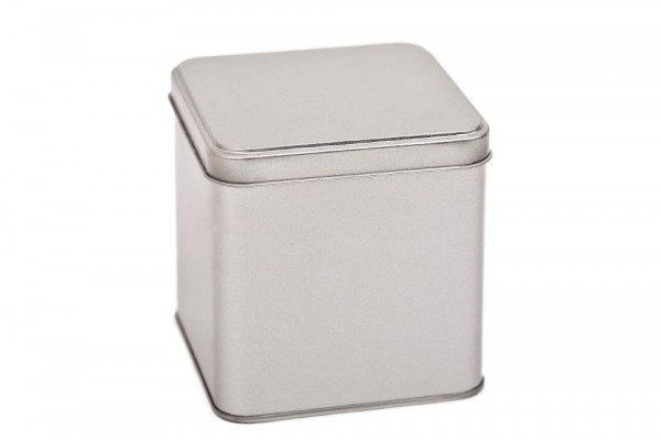 Boite en fer blanc carrée