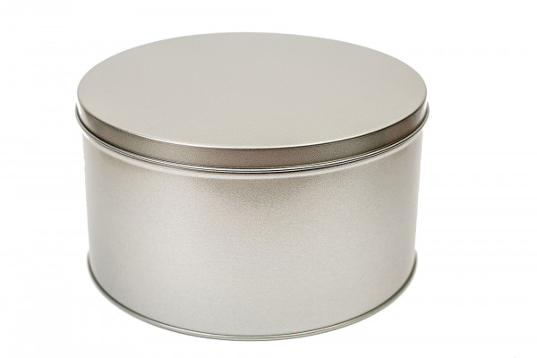 Boite ronde en fer-blanc