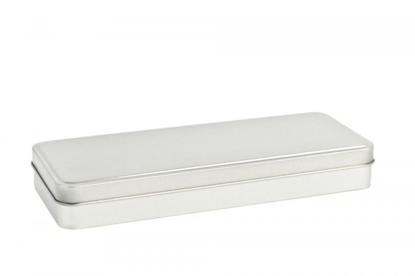 Boite rectangulaire en fer blanc